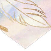 上品な金ゴールドドリームキャッチャーレインボークラウドスカイデザイン ミディアムテーブルランナー (コーナー)