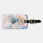 上品な金ゴールドドリームキャッチャーレインボークラウドスカイデザイン ラゲッジタグ (正面横)