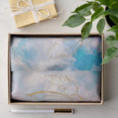 上品な金ゴールドドリームキャッチャーレインボークラウドスカイデザイン 薄葉紙 (ギフト)