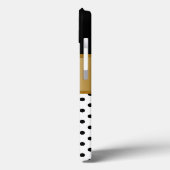 上品な金ゴールドモノグラム Case-Mate iPhoneケース (裏面 / 左)