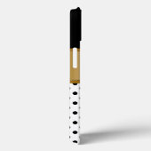 上品な金ゴールドモノグラム Case-Mate iPhoneケース (裏面 / 右)