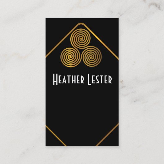 上品な金ゴールドロゴ名刺 名刺 (正面)