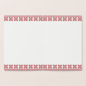 上品な金ゴールド伝統的北欧フェアアイルパターン 箔カード (内部)