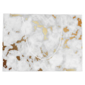 上品な金ゴールド大理石 ラージペーパーバッグ (裏面)