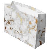 上品な金ゴールド大理石 ラージペーパーバッグ (裏面アングル)