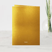 上品な金ゴールド親写真創立50周年記念 カード (裏面)