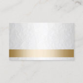 上品な金ゴールド&ホワイトメイクアップアーティスト 名刺 (裏面)