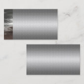 上品な銀製の金属の名刺 名刺 (正面/裏面)