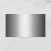 上品な鋼鉄及び革地質学者の名刺 名刺 (裏面)