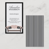 上品な長椅子|名刺 名刺 (正面/裏面)