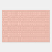 上品な離れフローラアートパターン赤面ピンク ラッピングペーパーシート (正面3)