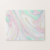 上品な霜降り抽象デザイン ジグソーパズル (横)