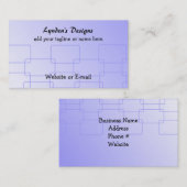 上品な青いリンク 名刺 (正面/裏面)