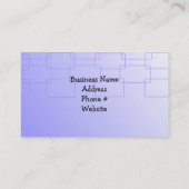 上品な青いリンク 名刺 (裏面)