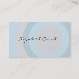 上品な青い円 名刺