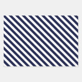 上品な青と白 ラッピングペーパーシート (正面3)