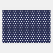 上品な青と白 ラッピングペーパーシート (正面2)