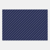 上品な青と白 ラッピングペーパーシート (正面)