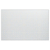 上品な青の白いデイジーの花 ファブリック (ファットクウォーター)