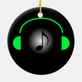 上品な音楽オーナメント セラミックオーナメント (裏面)