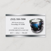 上品な音楽店の名刺 名刺 (裏面)