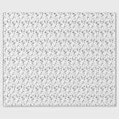 上品な音楽記号の音楽的なパターン ラッピングペーパー (フラット)