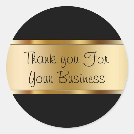 上品な顧客ありがとうシール ラウンドシール (正面)