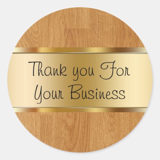 上品な顧客ありがとうシール ラウンドシール (正面)