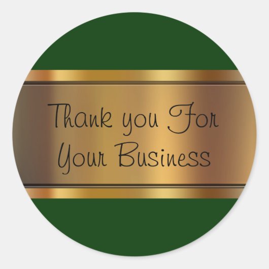 上品な顧客ありがとうシール ラウンドシール (正面)