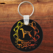 上品な風化されたヴィツラ キーホルダー (正面)