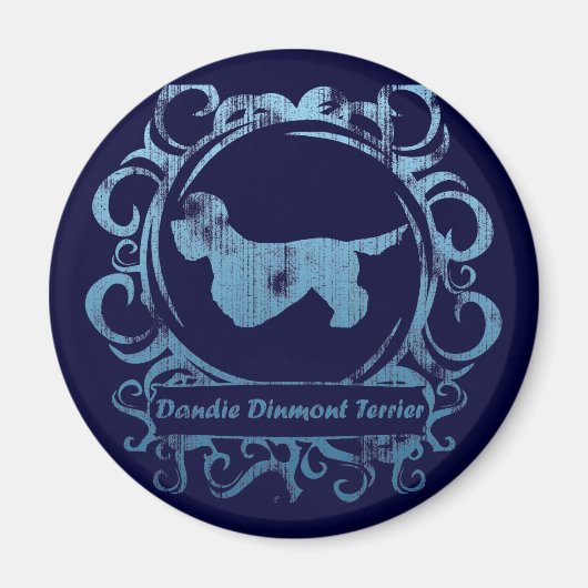 上品な風化ダンディディディンモントテリア マグネット (正面)