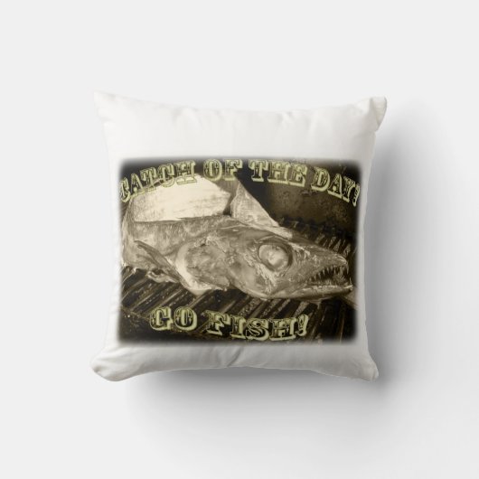 上品な魚枕! クッション (正面)