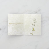 上品な鳩の洗礼招待状 招待状 (内部)