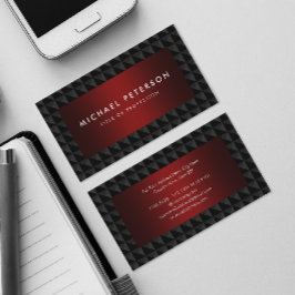 上品な黒と赤 名刺