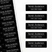 上品な黒または任意の色名番号の防水 ラベル