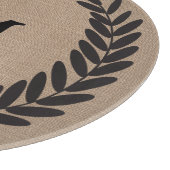 上品な黒小麦ローレズバーラップパーソナライズされた- カッティングボード (角)