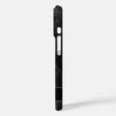 上品な黒磨き大理石と名前 Case-Mate iPhoneケース (裏面 / 左)