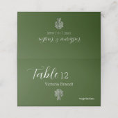 上品な2色の折り畳み座席表 プレイスカード (外部開封)