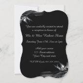 上品な25周年結婚記念日の招待状 招待状 (裏面)