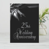 上品な25周年結婚記念日の招待状 招待状 (スタンド正面)