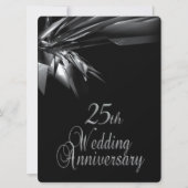 上品な25周年結婚記念日の招待状 招待状 (正面)