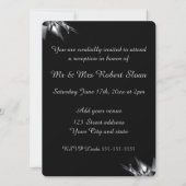 上品な25周年結婚記念日招待状 招待状 (裏面)