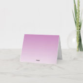 上品な80歳の誕生日 ローズゴールドラメ ありがとう サンキューカード (裏面)