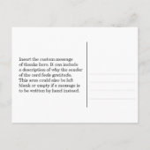 上品な「ご親切に感謝しています」ポストカード ポストカード (裏面)