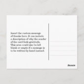 上品な「ご親切に感謝」ポストカード ポストカード (裏面)