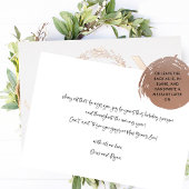 上品な「ジョイ」パーソナライズされたリアルなデザイン 箔シーズンカード