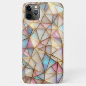 上品な 偽虹彩ガラス ポリゴン モザイク Case-Mate iPhoneケース (裏面)