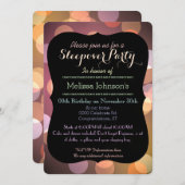 上品な《写真》ぼけ味ライト質の卒業パーティー 招待状 (正面/裏面)