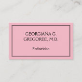 上品な、基本的な小児科医の名刺 名刺 (正面)