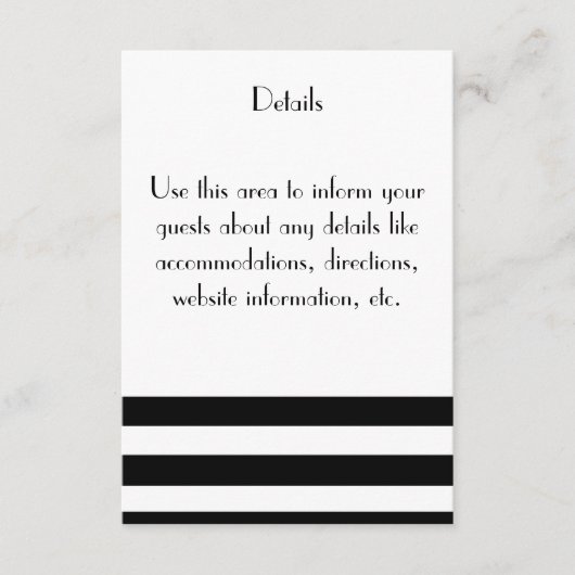 "上品な"明細カード エンクロージャーカード (正面)